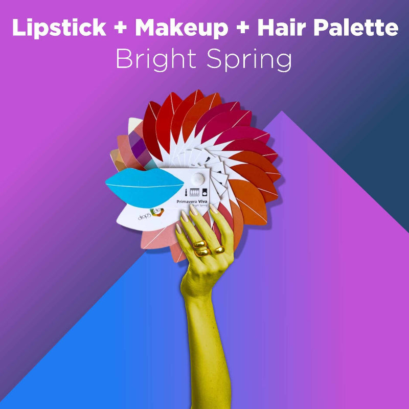 Cartela Batom + Make + Cabelo - Primavera Viva