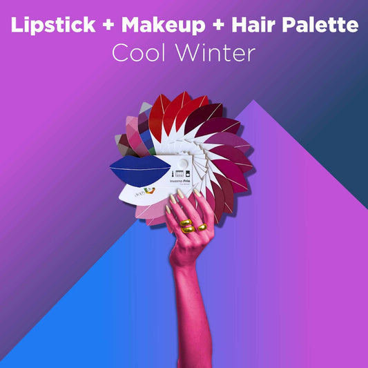 Cartela Batom + Make + Cabelo - Inverno Frio