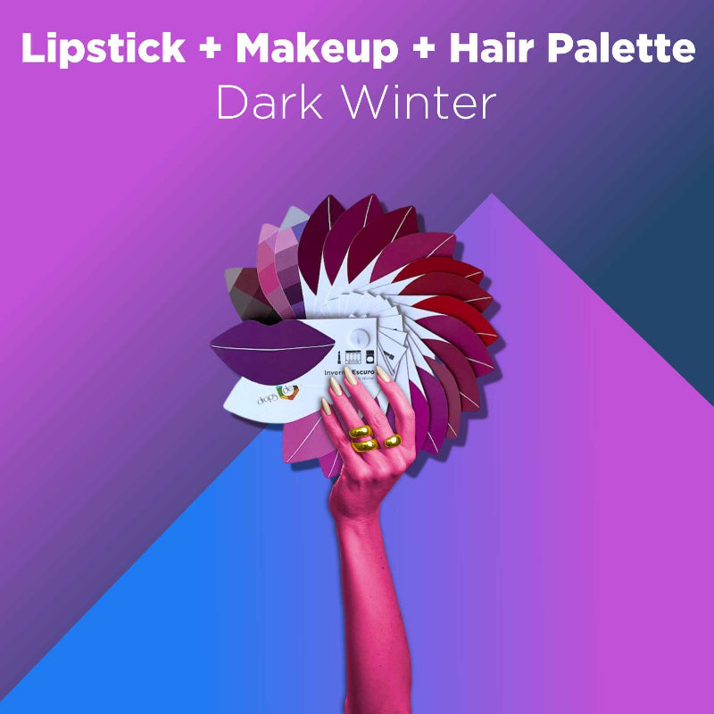 Cartela Batom + Make + Cabelo - Inverno Escuro