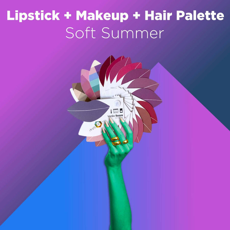 Cartela Batom + Make + Cabelo - Verão Suave